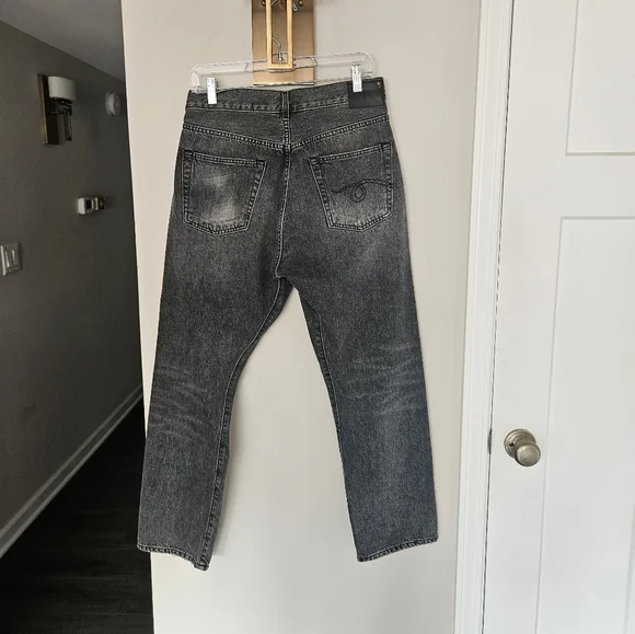 R13 Peyton Black Crossover Jeans Size 25 - Picture 10 of 16